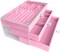 Clear Acrylic Velvet Jewelry Organizer with 3 Drawers, Stackable Display Storage Earrings Necklace Rings Bracelets Box Holder Case for Women, Pink